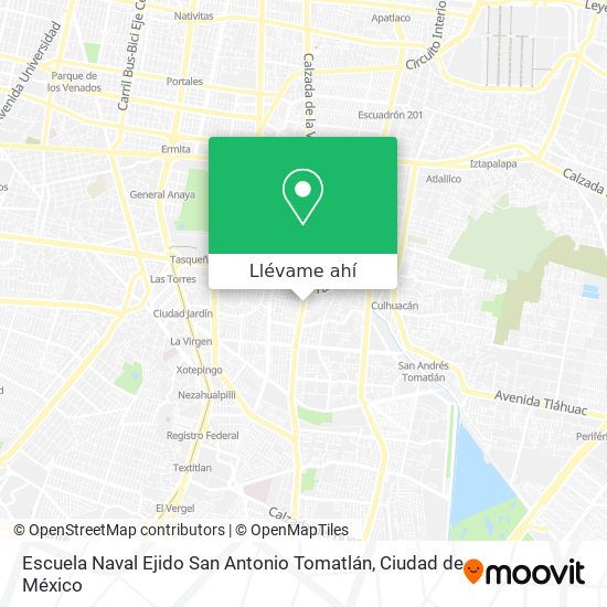 Mapa de Escuela Naval Ejido San Antonio Tomatlán