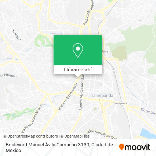 Mapa de Boulevard Manuel Ávila Camacho 3130