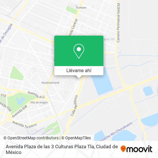 Mapa de Avenida Plaza de las 3 Culturas Plaza Tla