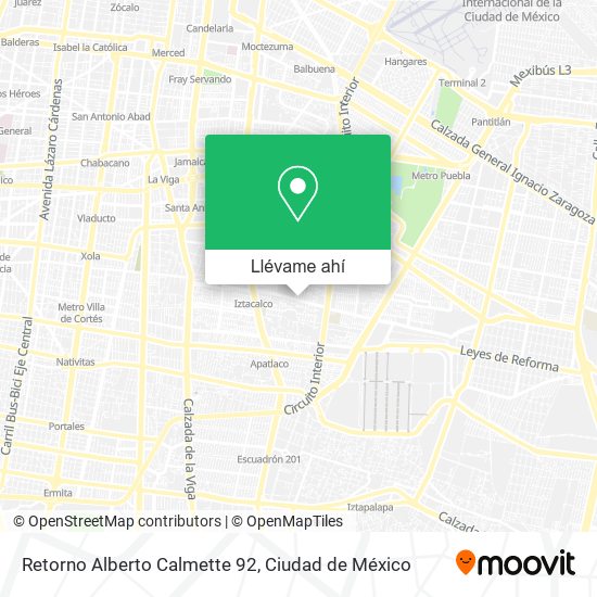Mapa de Retorno Alberto Calmette 92