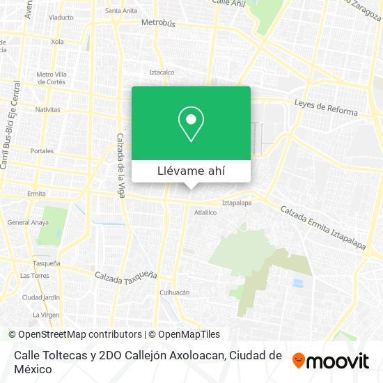 Mapa de Calle Toltecas y 2DO Callejón Axoloacan
