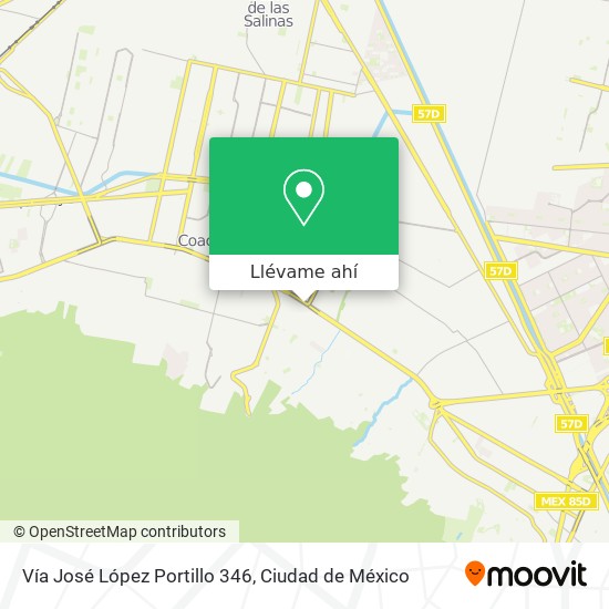Mapa de Vía José López Portillo 346