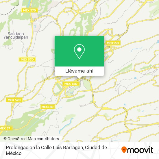 Mapa de Prolongación la Calle Luis Barragán