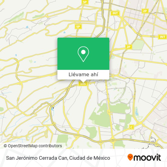 Mapa de San Jerónimo Cerrada Can