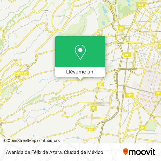 Mapa de Avenida de Félix de Azara