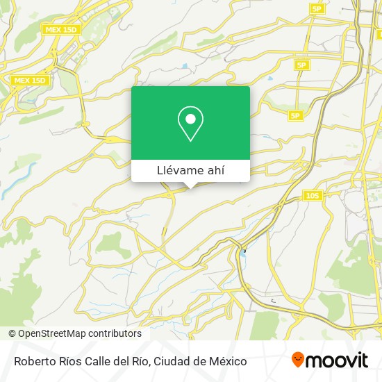 Mapa de Roberto Ríos Calle del Río