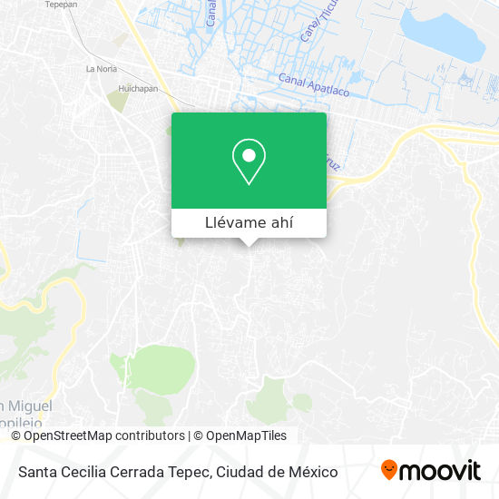 Mapa de Santa Cecilia Cerrada Tepec