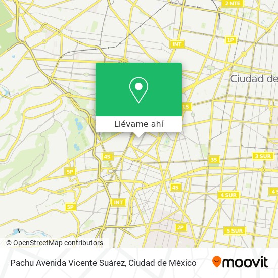 Mapa de Pachu Avenida Vicente Suárez