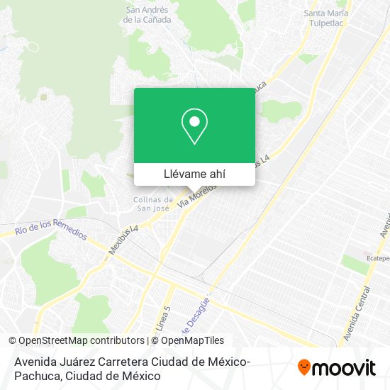 ¿Cómo llegar a Avenida Juárez Carretera Ciudad de MéxicoPachuca en