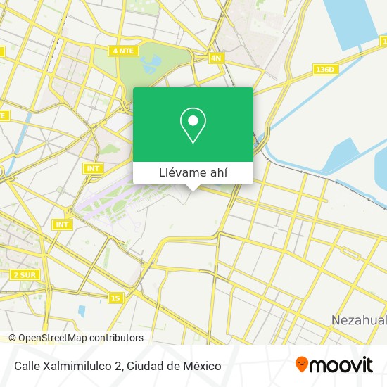 Mapa de Calle Xalmimilulco 2