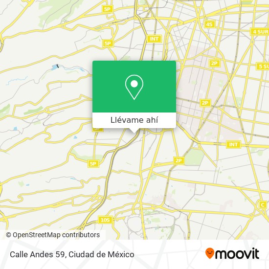 Mapa de Calle Andes 59