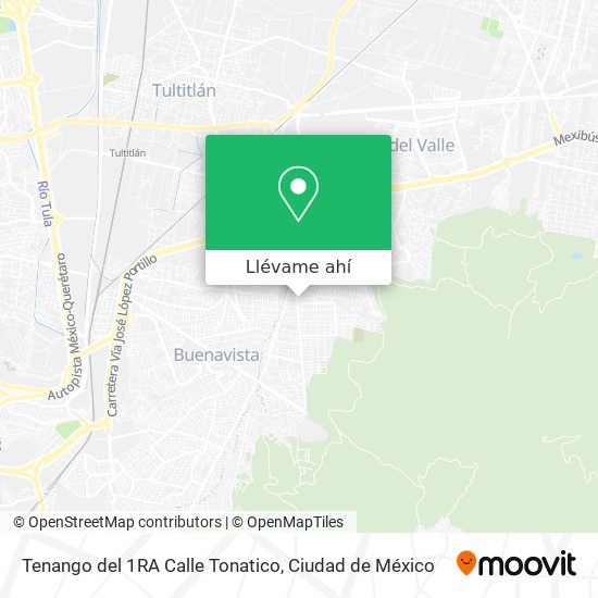 Mapa de Tenango del 1RA Calle Tonatico