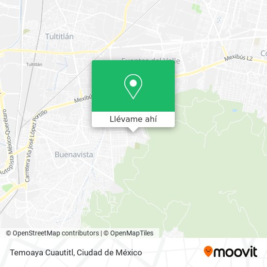 Mapa de Temoaya Cuautitl