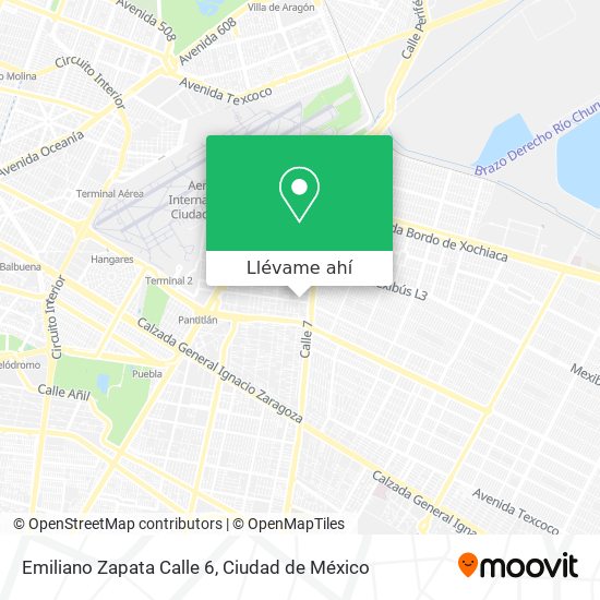 Mapa de Emiliano Zapata Calle 6