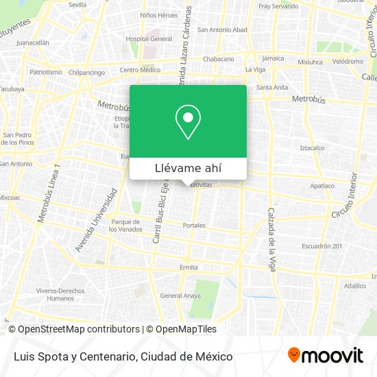 Mapa de Luis Spota y Centenario