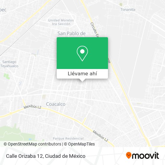 Cómo llegar a Calle Orizaba 12 en Melchor Ocampo en Autobús?