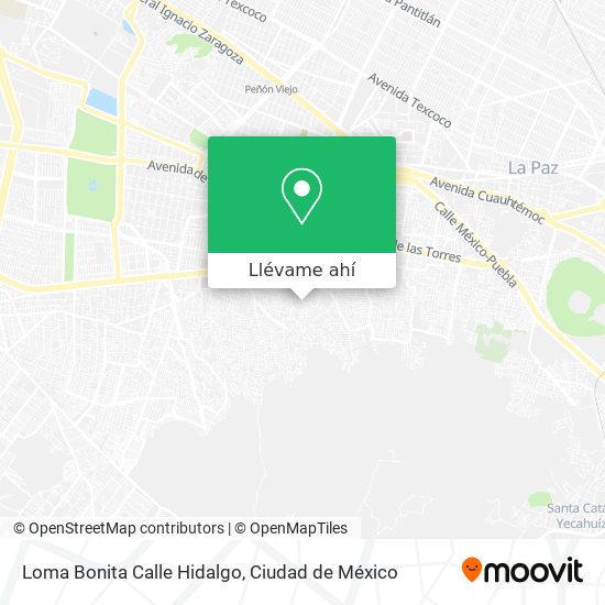 Mapa de Loma Bonita Calle Hidalgo