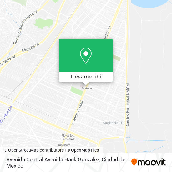 Mapa de Avenida Central Avenida Hank González