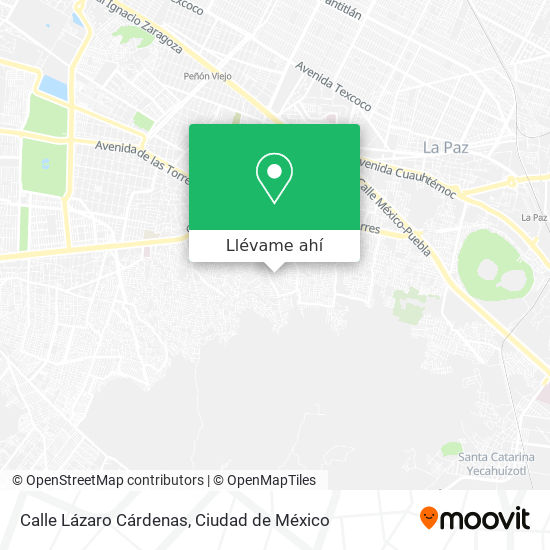 Mapa de Calle Lázaro Cárdenas