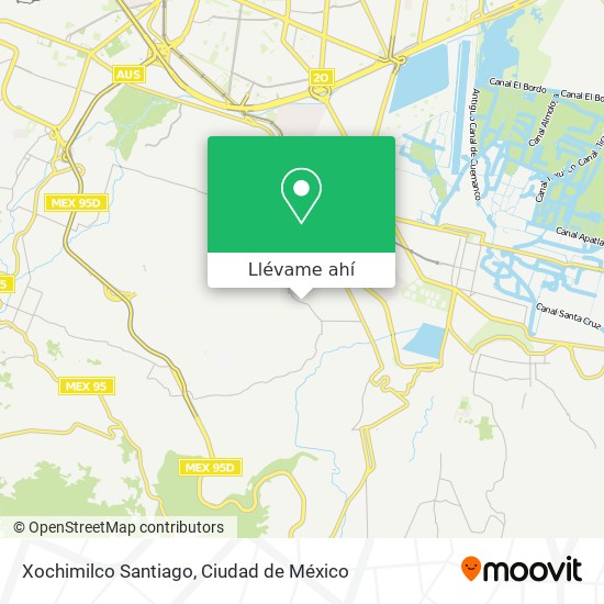 Mapa de Xochimilco Santiago