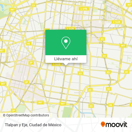 Mapa de Tlalpan y Eje