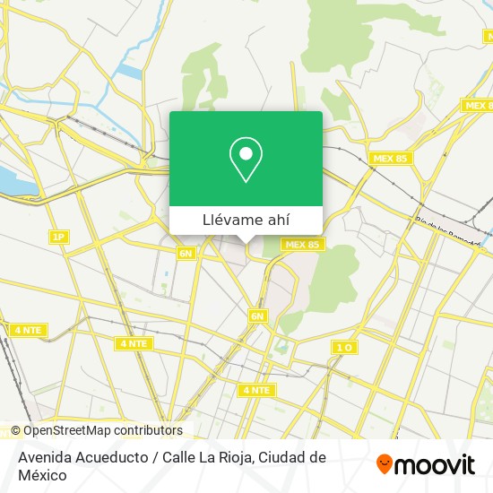 Mapa de Avenida Acueducto / Calle La Rioja
