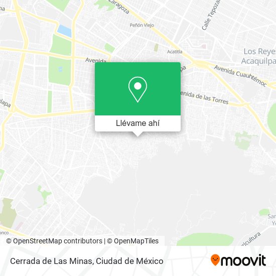 Mapa de Cerrada de Las Minas