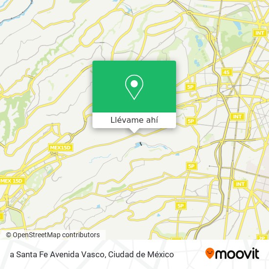 Mapa de a Santa Fe Avenida Vasco