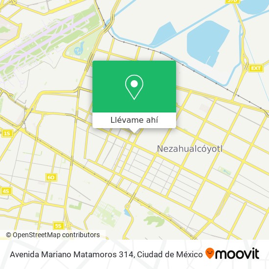 Mapa de Avenida Mariano Matamoros 314