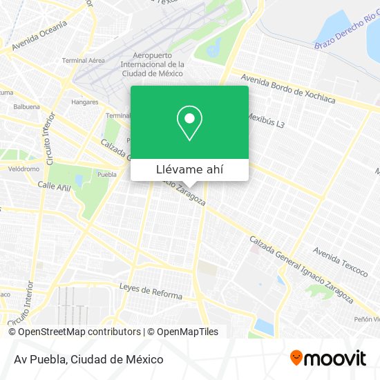 Mapa de Av  Puebla
