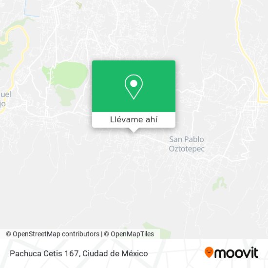 Mapa de Pachuca Cetis 167