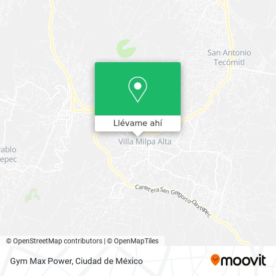 Mapa de Gym Max Power