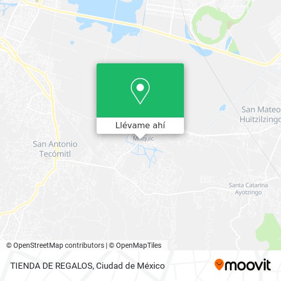 Mapa de TIENDA DE REGALOS