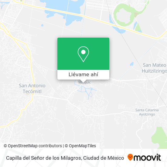 Mapa de Capilla del Señor de los Milagros