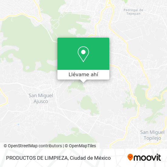 Mapa de PRODUCTOS DE LIMPIEZA