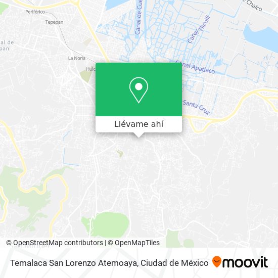 Mapa de Temalaca San Lorenzo Atemoaya