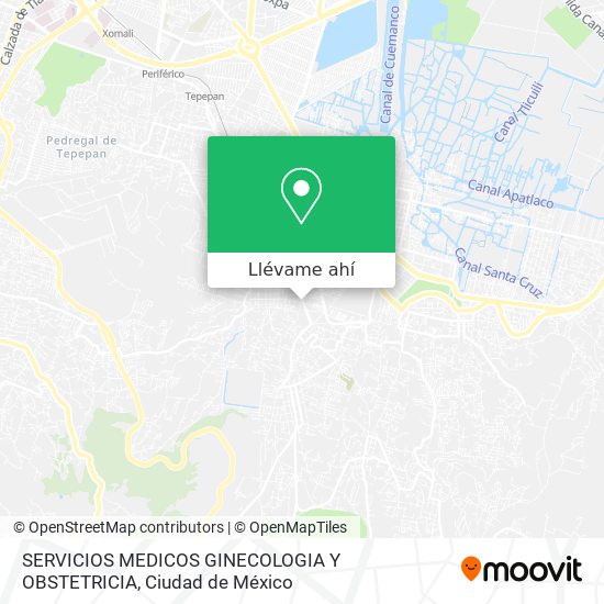 Mapa de SERVICIOS MEDICOS GINECOLOGIA Y OBSTETRICIA