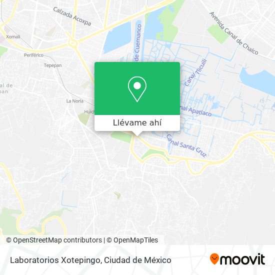 Mapa de Laboratorios Xotepingo