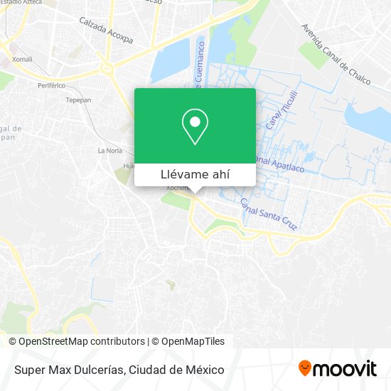 Mapa de Super Max Dulcerías