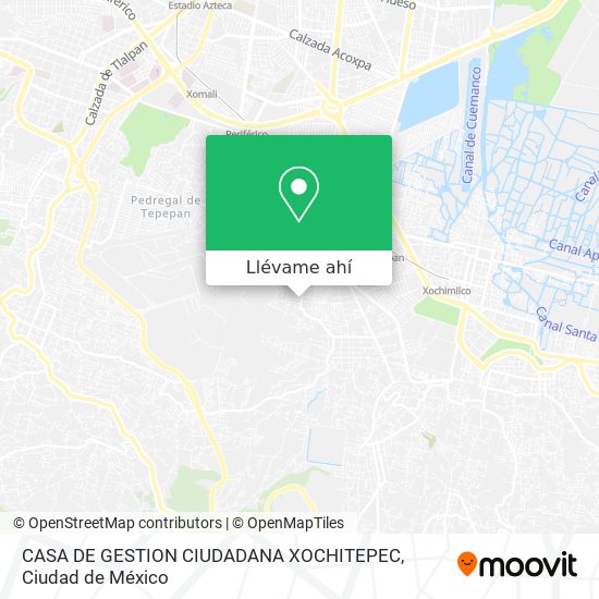 Mapa de CASA DE GESTION CIUDADANA XOCHITEPEC