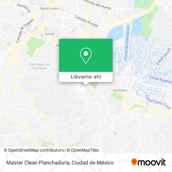 Mapa de Master Clean Planchaduría