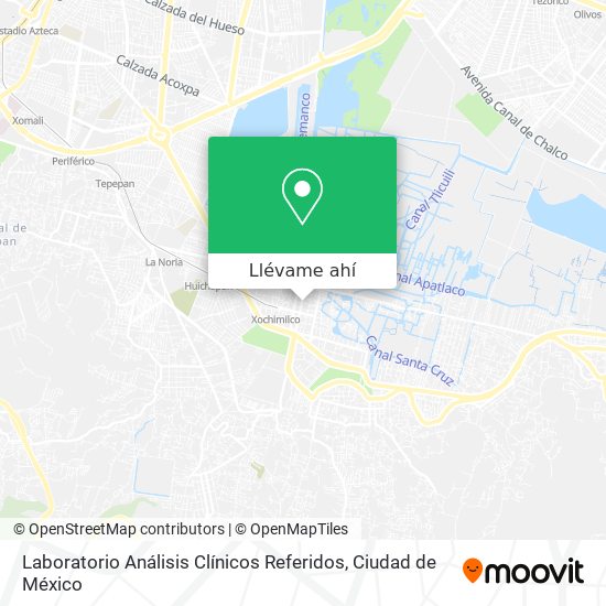 Mapa de Laboratorio Análisis Clínicos Referidos