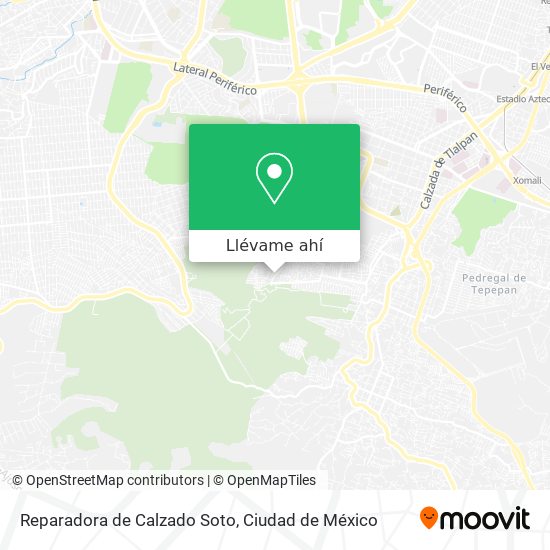 Mapa de Reparadora de Calzado Soto