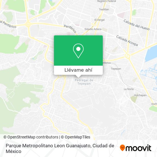 Mapa de Parque Metropolitano Leon Guanajuato