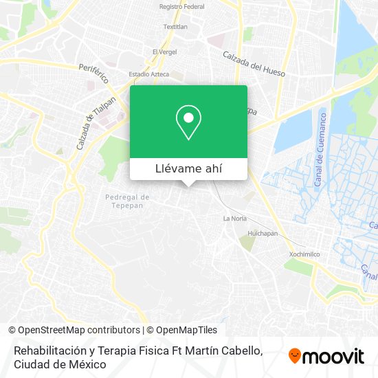 Mapa de Rehabilitación y Terapia Fisica Ft Martín Cabello