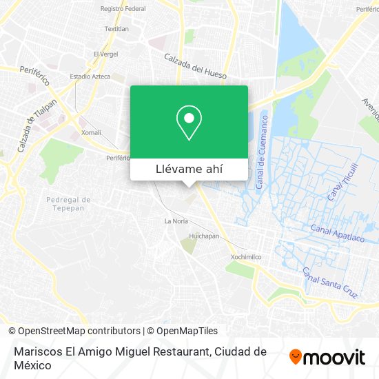 Mapa de Mariscos El Amigo Miguel Restaurant