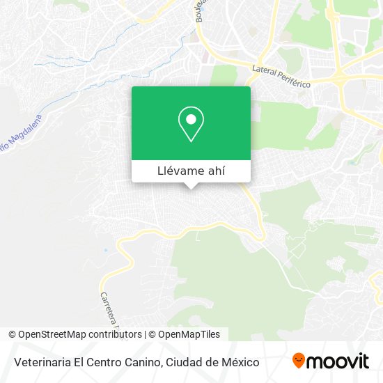 Mapa de Veterinaria El Centro Canino