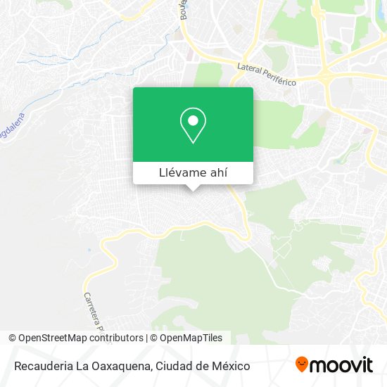 Mapa de Recauderia La Oaxaquena