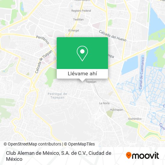 Mapa de Club Aleman de México, S.A. de C.V.