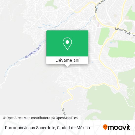Mapa de Parroquia Jesús Sacerdote